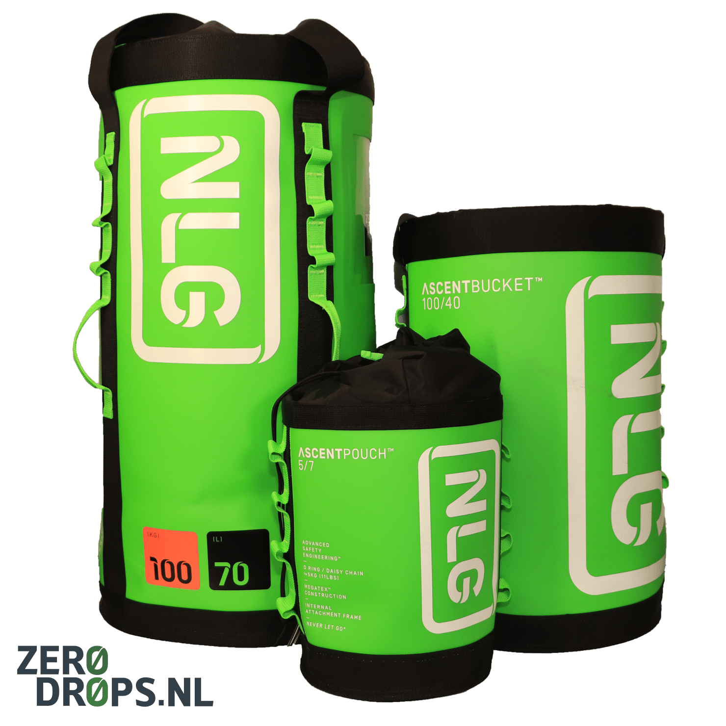 NLG Ascent lifting bags-ZeroDrops